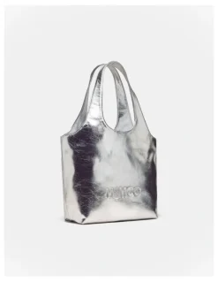Mimco Brittany Mini Tote Bag in Silver