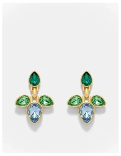 Mimco Bumper Pear Earrings in Green