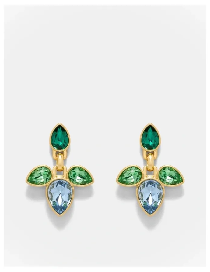 Mimco Bumper Pear Earrings in Green