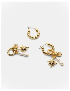 Mimco Charmelle Hoop Earrings in Gold