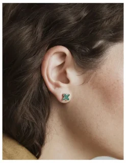Mimco Dreamer Stud Earrings in Thyme