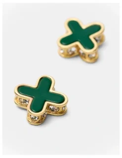 Mimco Dreamer Stud Earrings in Thyme