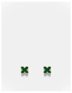 Mimco Dreamer Stud Earrings in Thyme