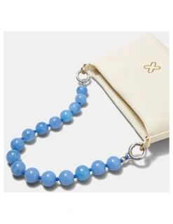 Mimco Lady M Bag Necklace in Cornflower Blue