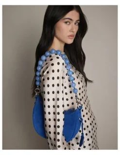 Mimco Lady M Bag Necklace in Cornflower Blue