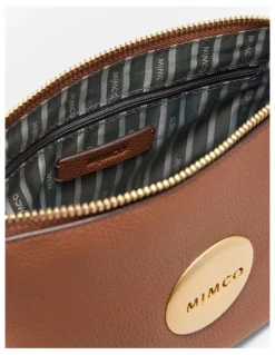 Mimco Mim Pouch Shoulder Bag in Walnut