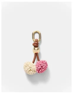 Mimco Mini Pom Pom Charm in Pink Salt
