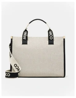 Mimco Patch Tote Bag in Black Natural