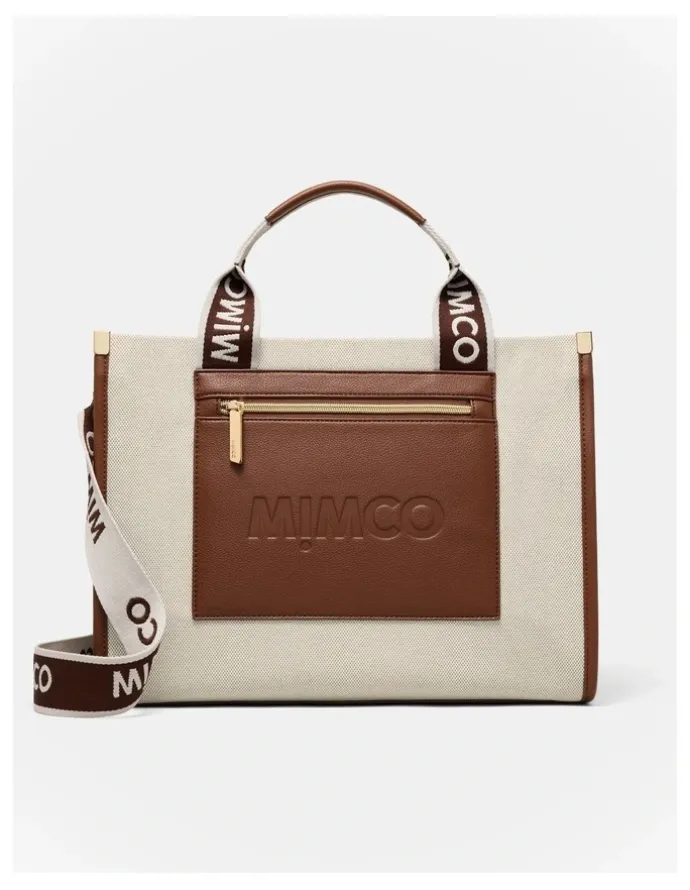 Mimco Patch Tote Bag in Walnut