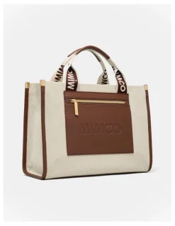 Mimco Patch Tote Bag in Walnut