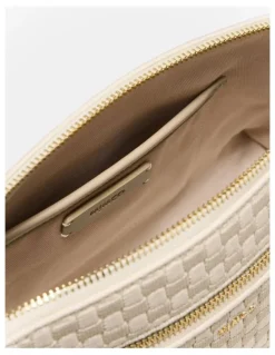 Mimco Squad Woven Crossbody Bag in Natural
