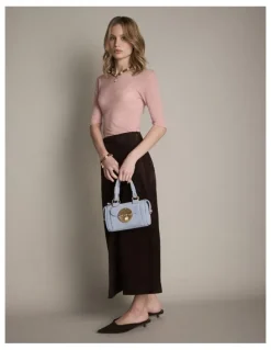 Mimco Turnlock Bowler Grab Crossbody Bag in Cornflower