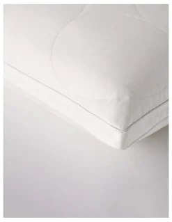 MiniJumbuk Breathe Wool Cotton Quilted Pillow in White