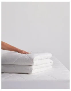 MiniJumbuk Cool Australian Wool Cotton Quilt in White