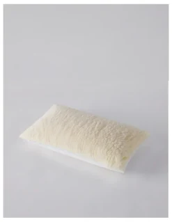 MiniJumbuk Pillow Soft Wool Fleece Pillow Protector in White
