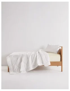 MiniJumbuk Sleep Calm Everyday Wool Quilt in White