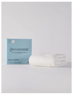 MiniJumbuk Sleep Cool & Dry Waterproof Mattress Protector Quilted Wool / Cotton