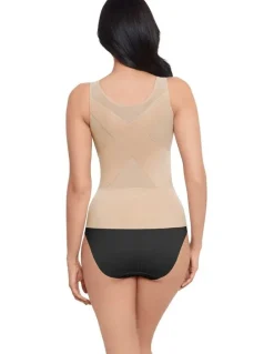 Miraclesuit Shapewear Back Wrap Padded Cup Smoothing Posture Support Camisole in Beige
