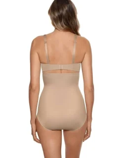 Miraclesuit Shapewear Lycra FitSense Extra High Waist Shaping Brief in Warm Beige
