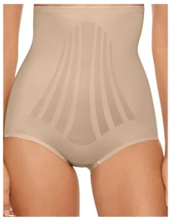 Miraclesuit Shapewear Lycra FitSense Extra High Waist Shaping Brief in Warm Beige
