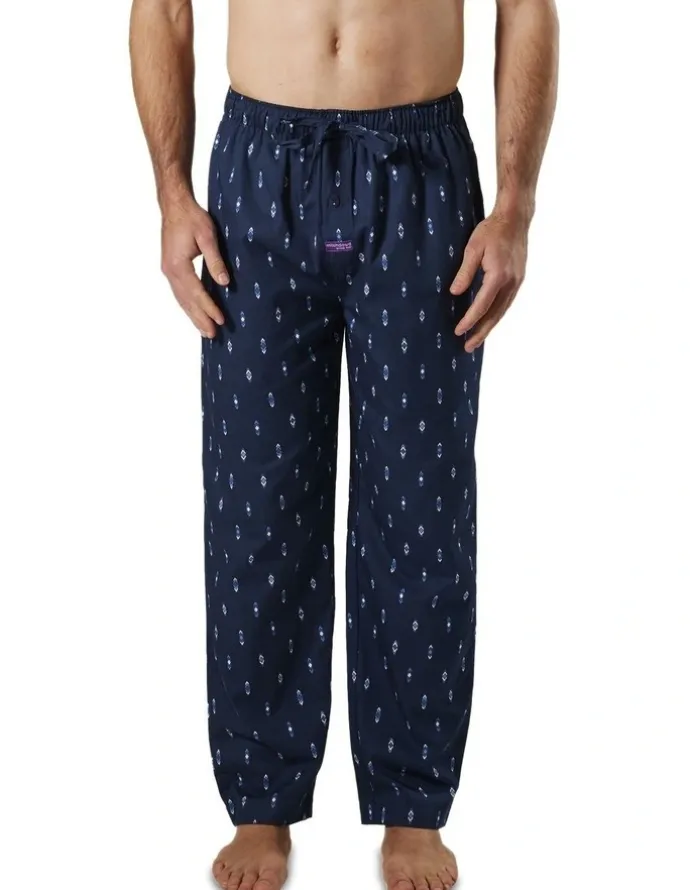 Mitch Dowd Flint Cotton Sleep Pant in Navy