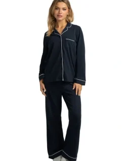 Mitch Dowd Mitch Dowd - Women's Cotton Jersey Pyjama Set - Navy