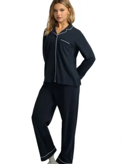 Mitch Dowd Mitch Dowd - Women's Cotton Jersey Pyjama Set - Navy