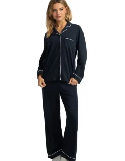 Mitch Dowd Mitch Dowd - Women's Cotton Jersey Pyjama Set - Navy