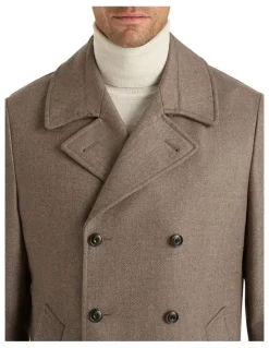 MJ Bale Claudio Peacoat in Camel
