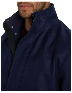 MJ Bale Ginsburg Wool Parka in Midnight
