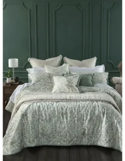 M.M Linen Whisper Cotton Linen Bedcover Set in Multi