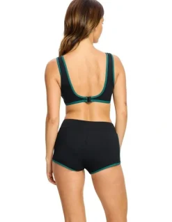 Modibodi Short Super Absorbency Swimwear in Black Orchid