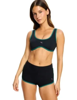 Modibodi Short Super Absorbency Swimwear in Black Orchid