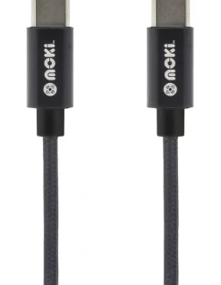 Moki Braided Type-C to Type-C Syncharge Cable Black