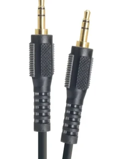 Moki Cable 3.5mm-3.5mm Compatible with any 3.5mm Audio Device Black