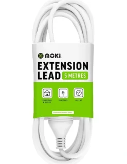 Moki Extension Lead 5m ACC-PEL5M in white