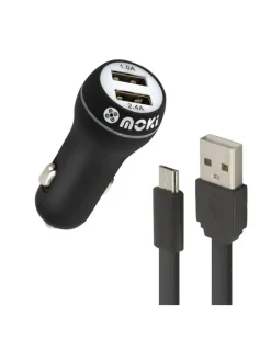 Moki Micro-USB SynCharge Cable Car in Black, ACC-MUSBMCAR