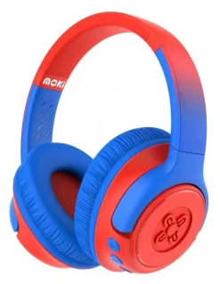 Moki Mixi Kids Volume Limited Wireless Headphones in Blue/Red ACC-HPMIXBR