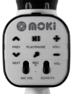 Moki Moki Popstar Karaoke Microphone in Black/White ACC-KAPSBW
