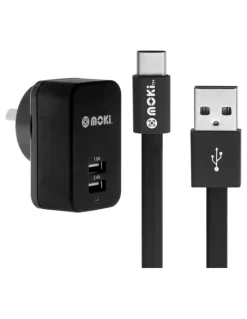 Moki Type-C USB Cable Wall Black