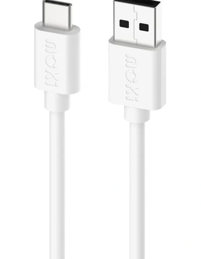Moki USB-A to USB-C SynCharge Cable 1m ACC-SACMCW in Classic White