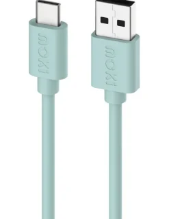 Moki USB-A to USB-C SynCharge Cable 1m ACC-SACMPG in Pastel Green