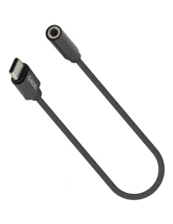 Moki USB-C to 3.5mm Audio Adaptor Cable in Black, ACC-CAATC