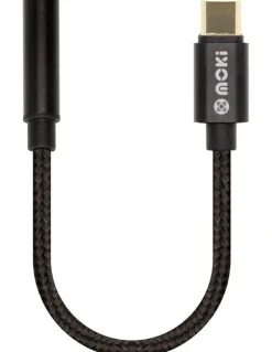 Moki USB-C to 3.5mm Audio Adaptor Cable in Black, ACC-CAATC