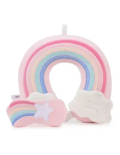 Monsac Rainbow MM1135-R Neck Pillow 10cm in Pink