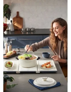 Morphy Richards Foldable Food Warmer with Hot Plate in White MRFW15WT