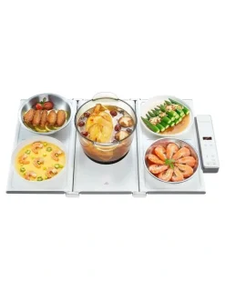 Morphy Richards Foldable Food Warmer with Hot Plate in White MRFW15WT