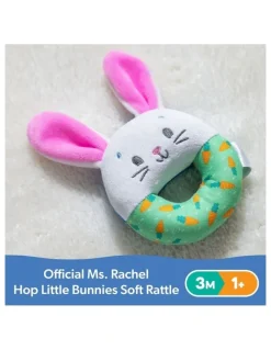 Ms. Rachel Hop Little Bunnies Soft Rattle