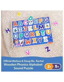 Ms. Rachel Wooden Phonics Alphabet Sound Puzzle 24 Piece