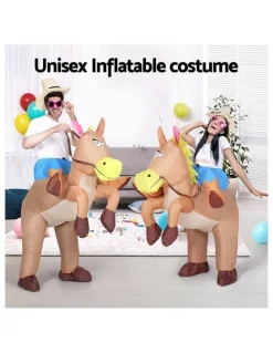 My Plaza Inflatable Cowboy Costume in Brown
